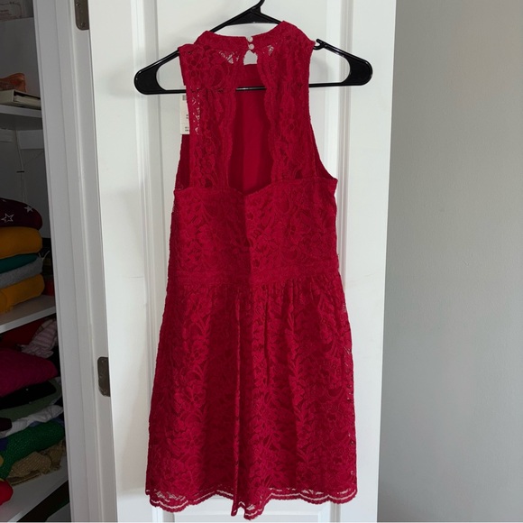Hollister Red Lace Sleeveless Dress Woman’s Size M - Picture 13 of 15